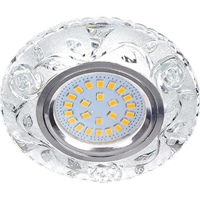 Купить Светильник встроенный Ecola GU5.3 MR16 LD7071 Розы Прозрачн/хром 25х95