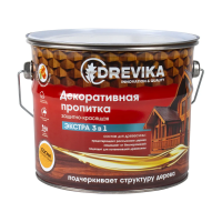 Пропитка декоративная "Экстра 3 в 1" сосна 3 л (1/4) "DREVIKA"