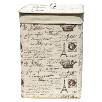 Купить Корзина для белья BLB-08-S 35*35*50 см бамбук, лен (1/12) "Рыжий кот"