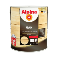 Лак для деревянных полов алкидно-уретановый глянцевый 2,5 л (1/4) "ALPINA"