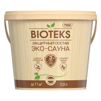 Биотекс "Эко-сауна" защитный состав (лак) п/матов. 0,9 л (1/18) текс