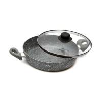 Купить Жаровня антипригарн. мраморн. "STONE PAN" стекл. крышка 26 см (1/4) "SCOVO"