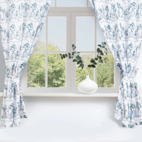 Купить Шторы для кухни "FLOWER MOOD" 145*180 см компл. 2 шт. с подхватами (1) "Этель" 7183002