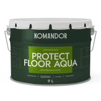 Эмаль "PROTECT FLOOR AQUA" для пола база C 9 л (1) "KOMANDOR"