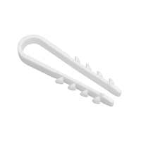Купить Дюбель-хомут для круглого кабеля 19-25 мм нейлон (набор 100 шт.) белый (1/5/120) "IEK"