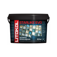 Купить Затирка эпоксидная 2-х комп. "STARLIKE EVO" S.110 GRIGIO PERLA, ведро 2,5 кг (1) LITOKOL