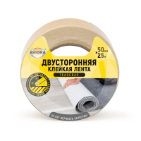 Купить Лента клейкая двусторонняя 50 мм X 25 м (тканевая) (1/36) "AVIORA" 303-008