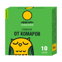 Купить Средство от комаров "Комарофф оффлайн длительно" спирали 10 шт. (1/60)