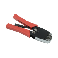 Купить Инструмент обжимной для разъемов RJ-45/RG-12/RJ-11 с храпов. механизмом, вертикальн. (1/5/50) "ITK"
