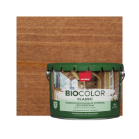 Пропитка защитная декоративная для древесины "BIO COLOR CLASSIC" 9 л тик (1) "NEOMID"