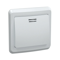 Купить Выключатель "Вега" 1 кл. с индикатором вс10-1-1-вб, 10а, белый (1/50/200) "IEK"