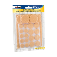 Купить Протекторы для мебели самокл. "UNIBOB" набор 27 шт. войлок (светло-коричн.) (1/25)