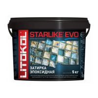 Купить Затирка эпоксидная 2-х комп. "STARLIKE EVO" S.340 BLU DENIM, ведро 5 кг (1) LITOKOL