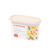 Купить Емкость для сыпучих продуктов "Фиеста" 1,2 л (бежевый) (1/12) "Альтернатива" м8778