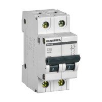 Купить Выключатель автомат. ва47-29 2р 10а 4,5ка тип с (1/6/72) "GENERICA"