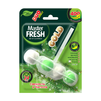 Купить Блок подвесной для унитаза "DUO EFFECT GOLD" 5 в 1 400 смываний (хвоя) (1/24) "MASTER FRESH"