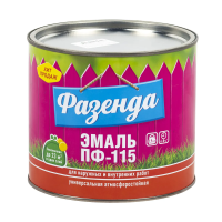 Эмаль "Фазенда" пф-115 черная 1,9 кг (1/6) текс