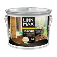 Масло для террас, лестниц, мебели бесцветное 2,5 л (1/4) "LINNIMAX"
