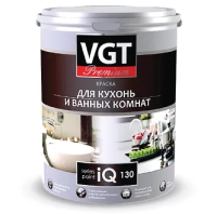 Краска акриловая "PREMIUM" для кухни и ванной  IQ130  база а  0,8 л/ 1,2 кг (1/6) "Вгт"