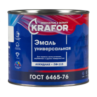 Эмаль пф-115 серая  1,8 кг (1/6) "KRAFOR"