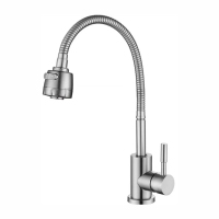 Купить Смеситель для кухни A54509 гибкий излив, сатин (1/10) "FASHUN"