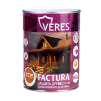 Пропитка декоративная "FACTURA" орегон 0,8 л (1/8) "VERES"