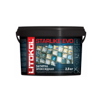 Купить Затирка эпоксидная 2-х комп. "STARLIKE EVO" S.115 GRIGIO SETA, ведро 2,5 кг (1) LITOKOL