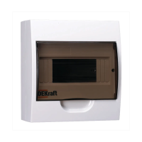 Купить Щиток распределительный навесной щрн-п-8 8 модулей, пластик (1/20) "DEKRAFT"