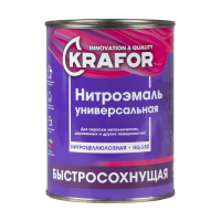 Эмаль нц-132 желтая 0,7 кг (1/14) "KRAFOR"