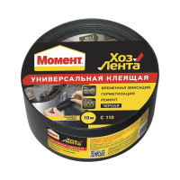 Купить Хоз. лента момент (черная) 10 м (1/48)  хенкель