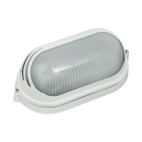 Купить Светильник нпп1407 овал 60 вт IP54, белый, ресничка (1/12) "IEK"