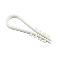 Купить Дюбель-хомут для круглого кабеля 11-18 мм нейлон (набор 100 шт.) белый (1/5/150) "IEK"