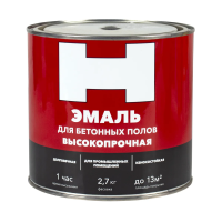 Эмаль для бетонных полов голубая 2,7 кг (1/6) "H"
