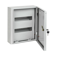 Купить Щиток распределительный навесной "TITAN 3" щрн-24 IP54, 24 модуля, металл. 410*330*120 мм (1) "IEK"