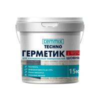 Герметик акриловый шовный для минер. поверхн. 15 кг серый (1) "CEMMIX"