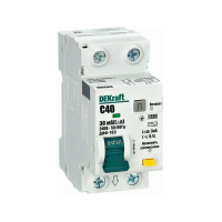 Купить Дифференциальный автомат. выключатель авдт диф-103 (1р+N) 40а 30ма 4,5ка тип AC (1/6/72) "DEKRAFT"