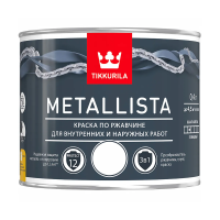 Краска по ржавчине  3 в 1 "METALLISTA" база C  0,4 л (1/24) "Тиккурила"