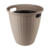 Купить Кашпо для цветов напольное "RATTAN" D 328 мм/20 л (молочный шоколад) (1/5) "INGREEN"  ING50020шок