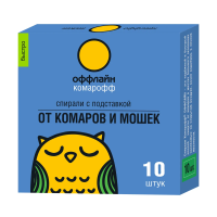 Купить Средство от комаров "Комарофф оффлайн быстро" спирали 10 шт. (1/60)