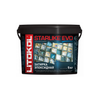 Купить Затирка эпоксидная 2-х комп. "STARLIKE EVO" S.105 BIANCO TITANIO, ведро 5 кг (1) LITOKOL