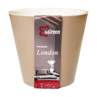 Купить Горшок для цветов "LONDON" D 160 мм/1,6 л (молочный шоколад) (1/16) "INGREEN" ING6204мшок