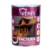 Пропитка декоративная "FACTURA" махагон 0,8 л (1/8) "VERES"