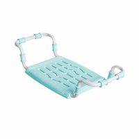 Купить Сиденье в ванну раздвижное (металлич. каркас, сиденье пластик.) бирюзовое (1/10) "Ника" св5/бр