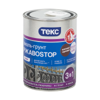 Грунт- эмаль по ржавчине "РжавоSTOP" молотковая  коричневая  0,9 кг (1/14) текс