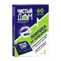 Купить Ловушка для тараканов и муравьев инсектицидная "Чистый дом" (1/5/50)