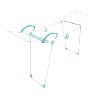 Купить Сушилка для белья напольная складная (суш. полотно 18 м) с крючками белая (1/4) сб10/б "Ника"