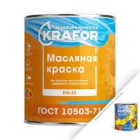 Краска ма-15 сурик 25 кг (1) "KRAFOR"