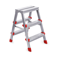 Купить Стремянка двухсторонняя "HAUSHALT" нндс3  3 ступени (1) "Ника"