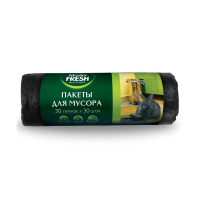 Купить Пакеты для мусора 30 л рулон 30 шт. (черные) 7 мкм (1/50) "MASTER FRESH"
