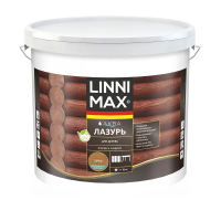 Лазурь деревозащитная "Аква" орех 9 л (1) "LINNIMAX"
